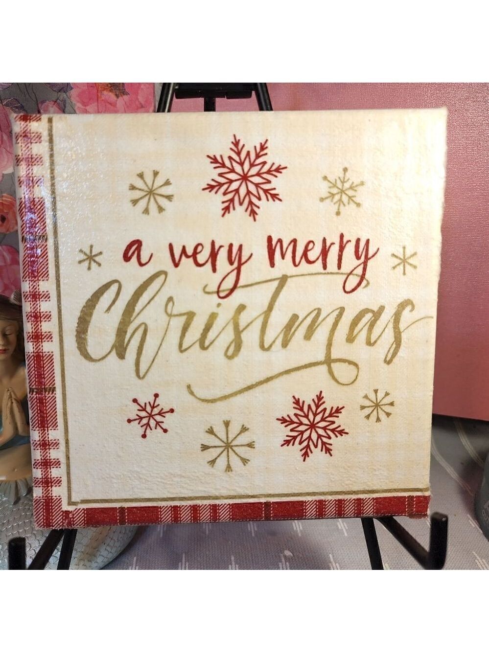 DECOUPAGE CANVAS PRINTS  A VERY MERRY CHRISTMAS